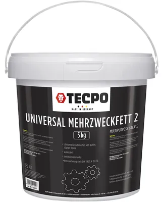 Produktbild von TECPO Mehrzweckfett 5 KG Eimer Schmierfett Lagerfett Universal Lithium Fett