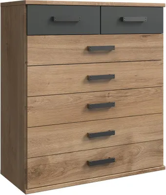 Image de Kommode >Cheston< in Plankeneiche - 91x103x40cm (BxHxT)