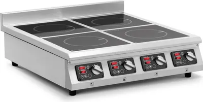 Obrázok produktu pre Royal Catering Indukčná doska - 4 x 3500 W - 4 x 20 cm - Časovač -