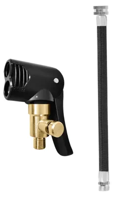 Productafbeelding van 2 stuks universele bandenventieladapter, Presta-ventieladapter van messing voor luchtpompen