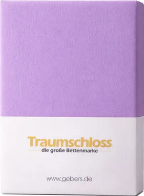 Produktbild von Traumschloss Premium Feinbiber Spannbetttuch 90-100 x 200 cm lila Premium Feinbiber-Ausführung für extra Wärme an kalten Tagen