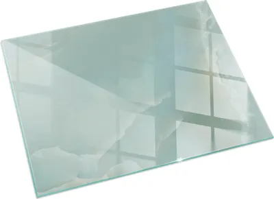Produktbild von Zart marmoriertes Muster – Glasbodenplatte für – Kaminofen – Kaminplatte Glas – Schutzglas – Funkenschutzplatte –Glasbodenplatte Feuerfeste – Hitzeschutzplatte – Bodenschutz aus Glas – 120x80 cm