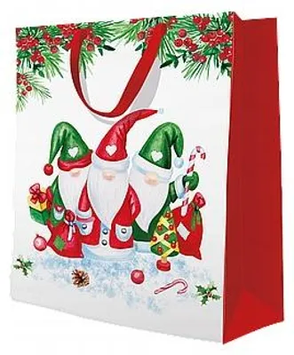 Produktbild von Paw Weihnachtswichtel Papiertüte für Geschenke zu Weihnachten