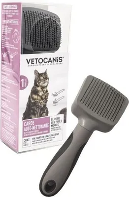 Obrázok produktu pre Kefa na mačky Vetocanis, sivá/čierna