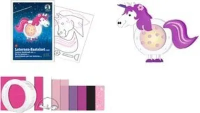Produktbild von URSUS Laternen-Bastelset "Einhorn"