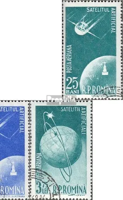 Produktbild von Briefmarken Rumänien 1957 Mi 1677-1680 (kompl.Ausg.) gestempelt Erdsatelliten