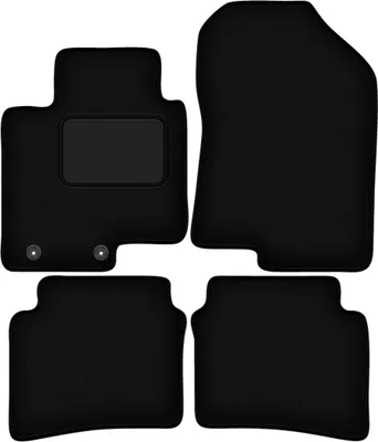 Image de Tapis de sol en velours noir pour : Hyundai Bayon Crossover (2021-)