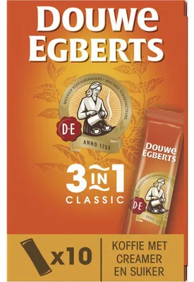 Immagine prodotto di Douwe Egberts 3-in-1 Classic Oploskoffie 120g – Caffè cremoso da portare in viaggio e a casa