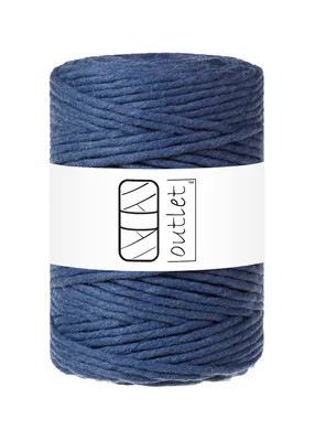 Produktbild von Marineblau Baumwoll-Makramee-Kordel 5mm 100m OUTLET