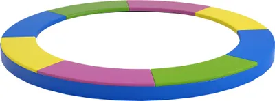 Produktbild von SPORTNOW Trampolin Randabdeckung Ø305 cm Trampolin Randschutz mit UV Schutz Bunt