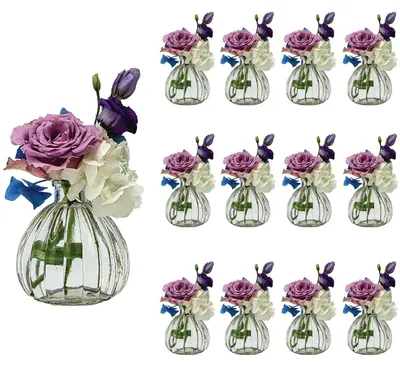 Produktbild von Solidchoice – Set mit 12 Mini-Vasen für Dekoration und als Geschenk