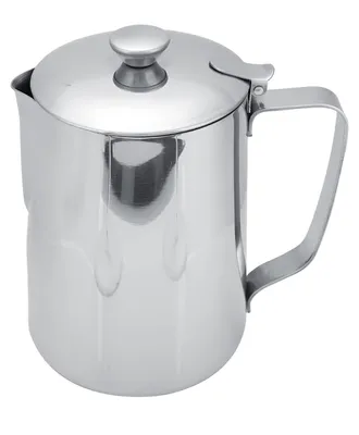 Image de Pichet à lait avec couvercle - Pichet à lait en acier inoxydable - Thermos - Cafetière - Pichet à mousse de lait - Capacité : 1000 ml