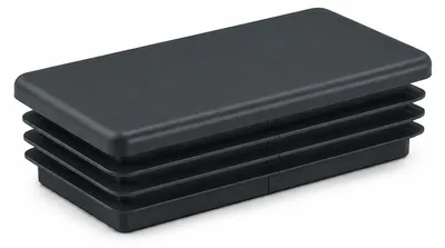 Obrázek produktu pro LogistSystem, zarážka do pravoúhlých trubek, rozměry 20x40 mm | Zarážka do trubek, barva antracit, vyrobená z polyetylénu (PE) | Tloušťka stěny 1,0–3,0 mm | Odolná vůči UV záření a povětrnostním vlivům | Koncovky pro ocelové a hliníkové trubky | 1 kus