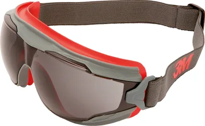 Zdjęcie produktu dla 3M Goggle Gear 500 GG502SGAF Okulary ochronne z ochroną przeciwmgielną Czerwone, Szare DIN EN 166 (GG502SGAF)