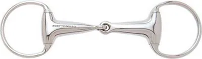 Image de Mors à olive Sefton épais et solide avec anneaux ronds Argent 12.5 cm Argent 12.5 cm