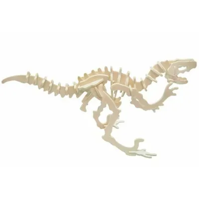 Produktbild von WOODEN TOY , WCK 3D Puzzle Velociraptor klein