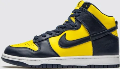 Produktbild von Nike Dunk High Michigan Varsity Maize Wu-Tang Sneaker Limited Edition - 41