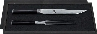 Immagine prodotto di Kai Shun Classic Tranchiermesser-Set, 2-tlg., Tranchiergabel, Fleischmesser, Fleischgabel, Damast, DMS-200