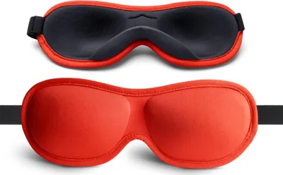 Produktbild von INF 3D Schlafmaske aus Milchseide: Bequem, Verstellbar für erholsamen Schlaf Rot