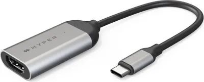 Productafbeelding van HYPER HD-H8K USB Type-C naar HDMI, roestvrij staal (HD-H8K-GL)