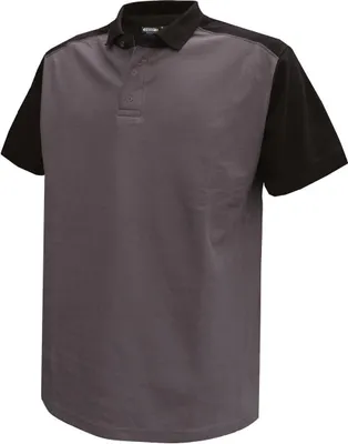 Produktbild von DASSY Poloshirt CESAR Gr. XL grau/schwarz