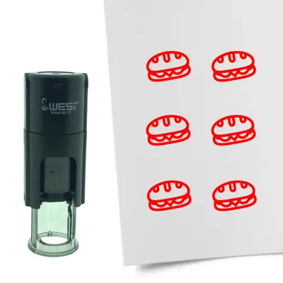 Image de Tampon encreur CombiCraft Sandwich 10 mm rond – Encre rouge