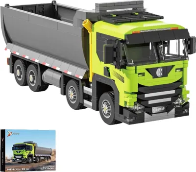 Produktbild von Modellbausatz Muldenkipper 66039 mit 614 Klemmbausteinen, 26,6x10,7x9,7cm