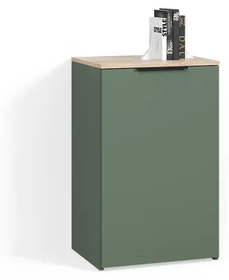 Image de Commode Livinity Piave Vert avec étagère, Model 58790
