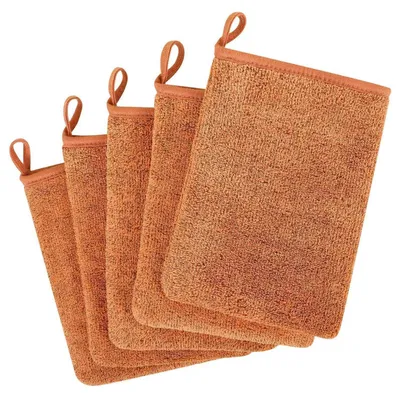 Zdjęcie produktu dla Zestaw ściereczek do mycia i rękawic do mycia, 15x21 cm, miękkie, dobrze chłonące, 5 sztuk, mikrofibra, bawełna