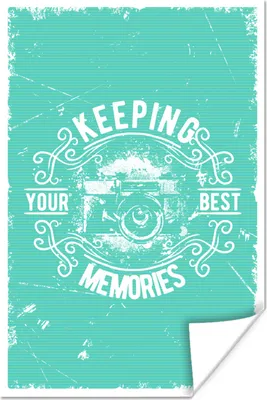Produktbild von MuchoWow® Poster Jahrgang - Kamera - Text 60x90 cm - Wanddekoration