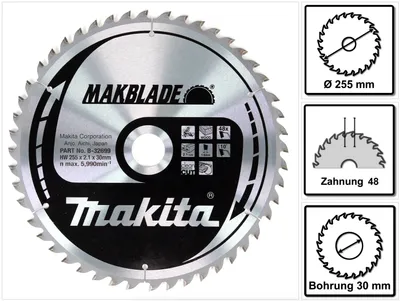 Produktbild von Makita MAKBLADE - Kreissägeblatt - für Holz