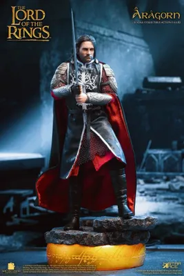 Produktbild von Herr der Ringe Real Master Series Actionfigur 1/8 Aragon 2.0 Deluxe Version 23 cm
