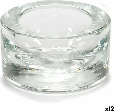 Obrázek produktu pro Miska na svíčku Průhledné sklo 7 x 3,5 x 7 cm (12 kusů)
