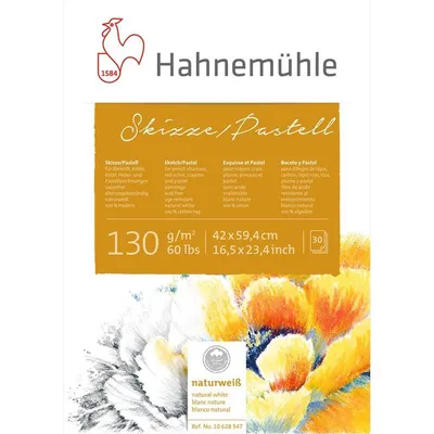Produktbild von Hahnemühle Skizze/Pastell-Block - 130 g/m² - DIN A2 - 30 Blatt