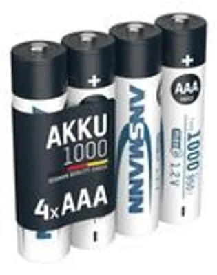 Produktbild von ANSMANN Micro AAA Akku 1000 mAh Hohe Kapazität