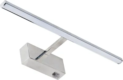 Produktbild von LED Spiegelleuchte Metall IP44 neutralweißes Licht 4000 K 570 lm B: 40,5 cm mit Schalter Chrom