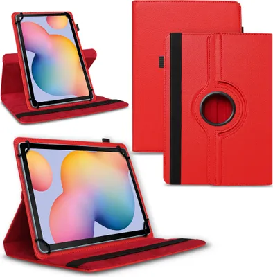 Produktbild von Tablet Hülle für Xiaomi Redmi Pad 2 2025 Tasche Schutzhülle Case 360° DrehbarFarben:Rot