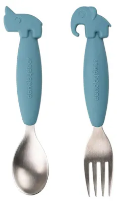 Immagine prodotto di Done By Deer Friends Set di forchette e impugnatura facile Deer Spoon Silver Silver Taglia unica