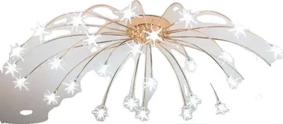 Produktbild von Kronleuchter, modernes Design, vielseitige Beleuchtungseinheit, Kaltweiß, Gold, 15 Lichter