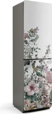 Zdjęcie produktu dla Kwiatowy wzór w naturze - Magnetyczna osłona lodówki - Magnetyczna folia dekoracyjna do kuchni - dekoracja magnesu na lodówkę - samoprzylepna tablica magnetyczna - folia magnetyczna na drzwi lodówki - 60x205 cm