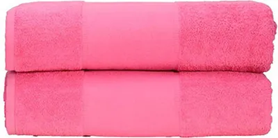 Immagine prodotto di A&R 701.50 | PrintMe Asciugamano da bagno / 70 x 140 cm - Colore: Rosa - Dimensioni: 70 x 140 cm