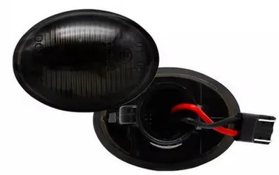 Für Fiat 500 500C 500L 2x LED Seitenblinker Schwarz Smoke in der Farbe Schwarz von Goingfast