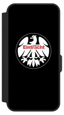 Produktbild von NIVOCASE Klapphülle für Samsung Galaxy A57 5G  Handyhülle aus Kunst Leder NIVOflip schwarz Eintracht Frankfurt Offizielles Lizenzprodukt SGE