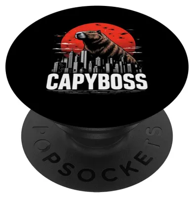 Productafbeelding van CAPYBOSS Kapibara Urban PopSockets, plakbare PopGrip