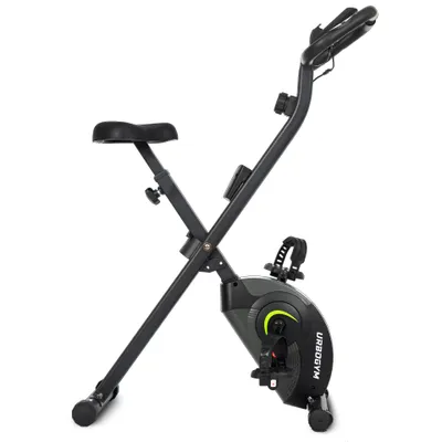 Productafbeelding van URBOGYM ALPHA SKILL Opvouwbare Hometrainer, Fitnessfiets voor Thuis, 8 Weerstandsniveaus, LCD, Max. 110 kg, X-Bike