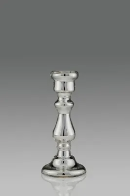 Produktbild von Kerzenleuchter aus Silberglas, H 27,0 cm Ø 12,0 cm