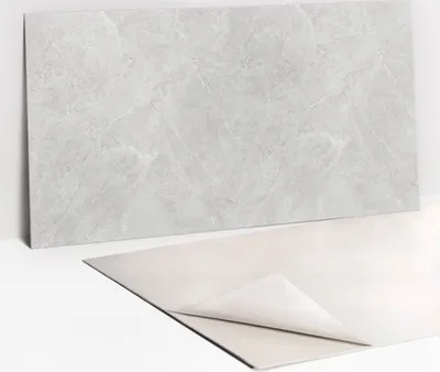 Obrázek produktu pro Ochranný Panel PVC - Samolepicí Vinylové Dlaždice na Stěnu - 100 x 50 - Kamenný mramor