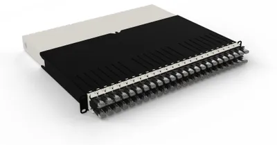 Produktbild von PATCHBOX .one / 8RU / STP / Black, 0,8 m, Cat6a, U/FTP (STP), RJ-45, RJ-45, Schwarz