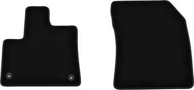 Image de Wielganizator Tapis avant de sol velours sur-mesure pour Citroen Berlingo III (2018-, 7 personnes) noir, jeu 2 pièces, fixations