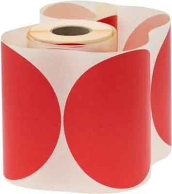 Produktbild von Runde Aufkleber Fi150mm 250 Stück Rot